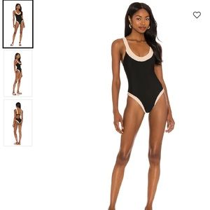Black and gold house of Harlow one piece swimsuit